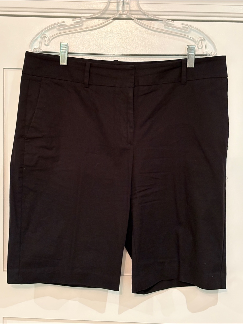 Ann Taylor Black Tailored Bermuda Shorts